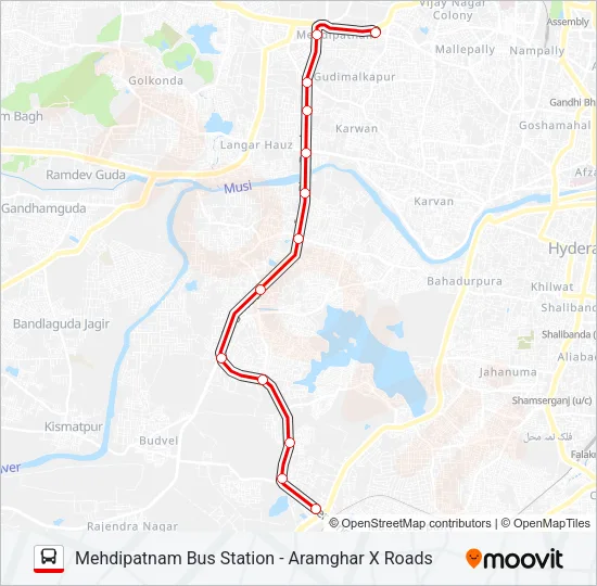 TSRTC Bus Line Map