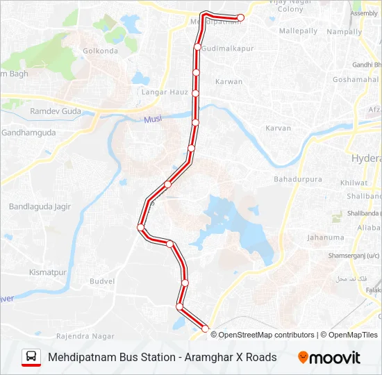 TSRTC Bus Line Map