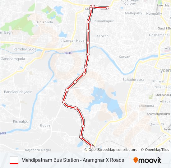 TSRTC bus Line Map