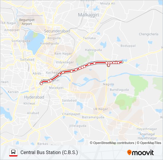 TSRTC Bus Line Map