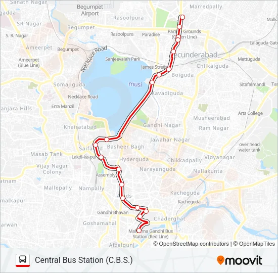 TSRTC Bus Line Map