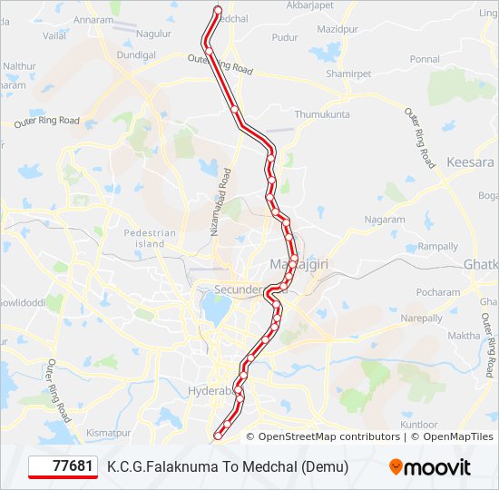 77681 train Line Map