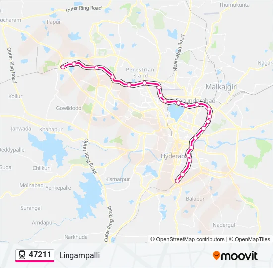 47211 Train Line Map