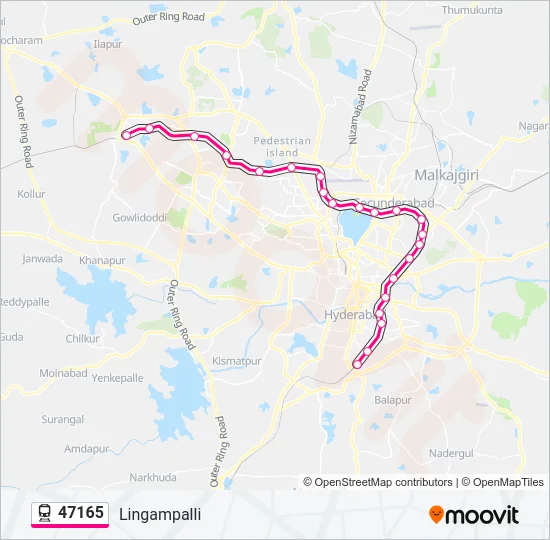 47165 Train Line Map