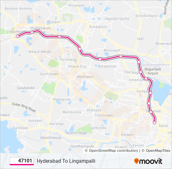 47101 train Line Map