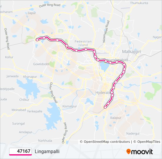 47167 train Line Map