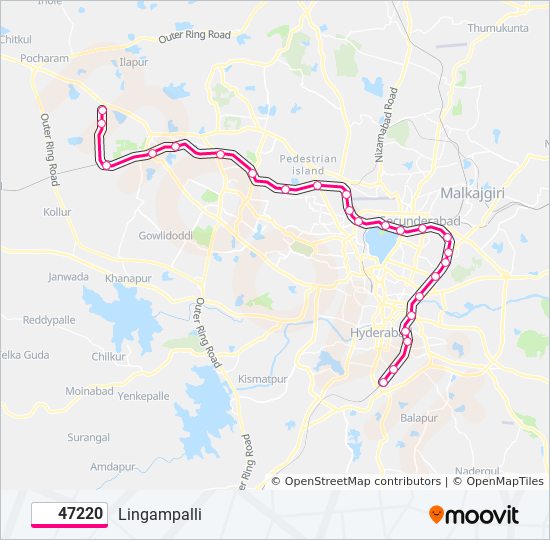 47220 train Line Map