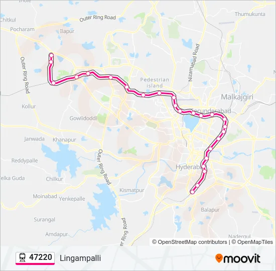 47220 Train Line Map