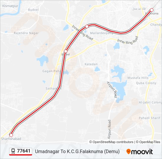 77641 train Line Map