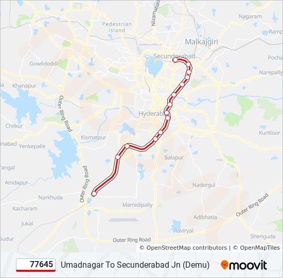 77645 train Line Map