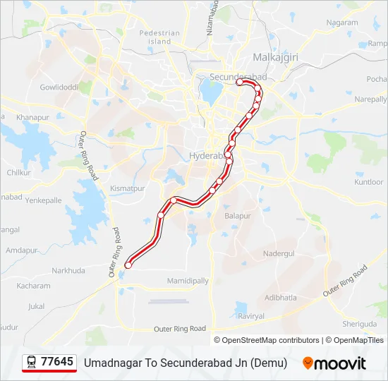 77645 Train Line Map