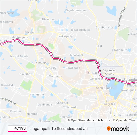 47193 train Line Map