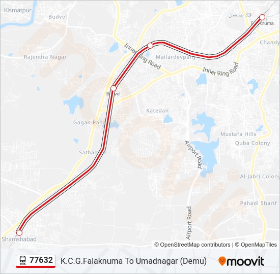 77632 train Line Map