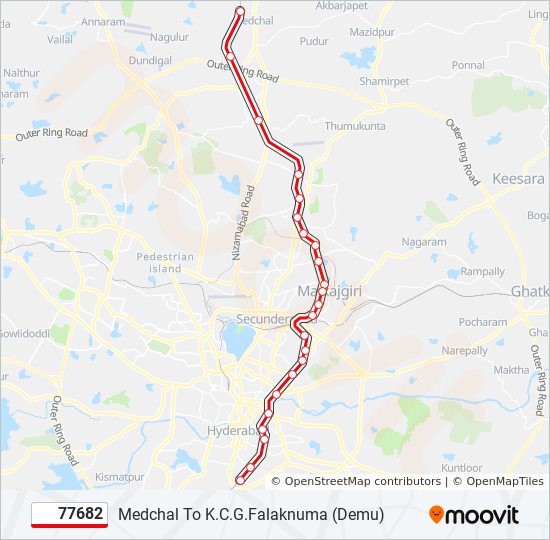 77682 train Line Map