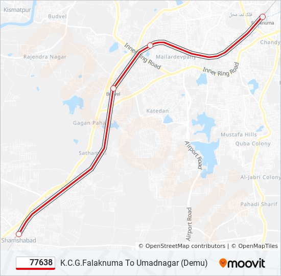 77638 train Line Map