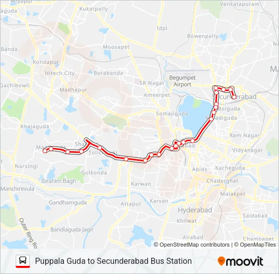 5P Bus Line Map