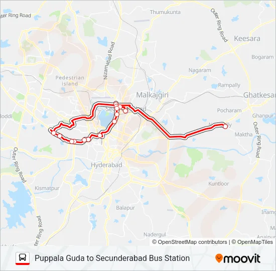 5P Bus Line Map