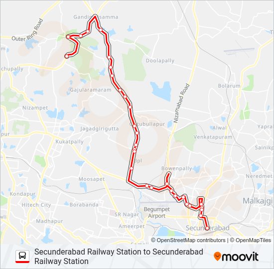 272 bus Line Map