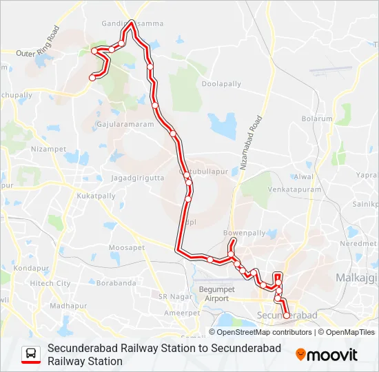 272 Bus Line Map