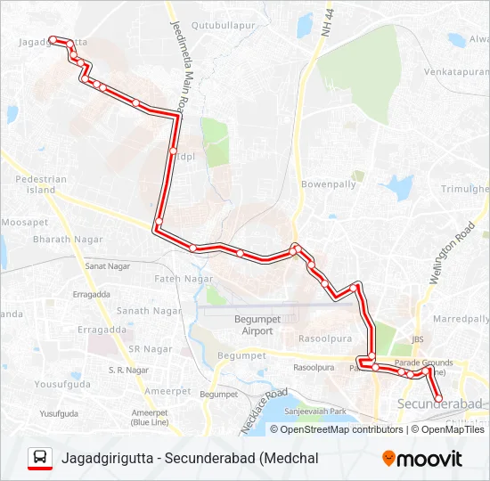 30M Bus Line Map