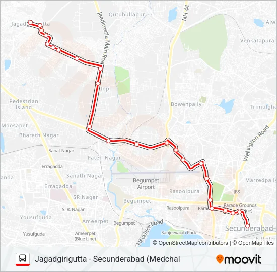 30M Bus Line Map