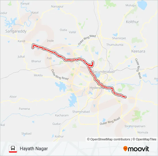 218HG Bus Line Map