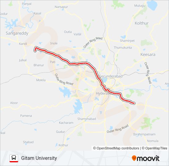 218HG bus Line Map