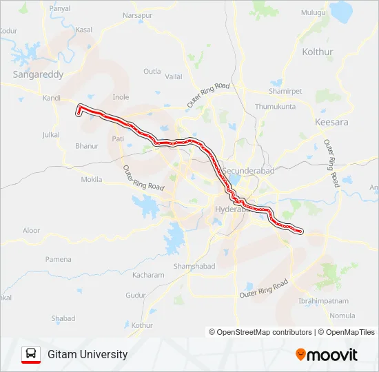 218HG Bus Line Map