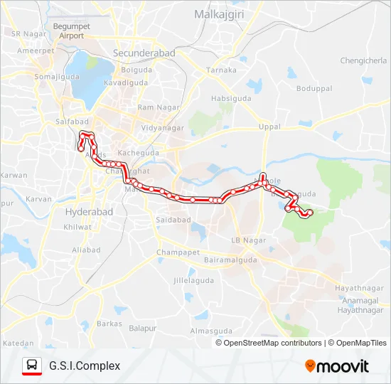 100G Bus Line Map