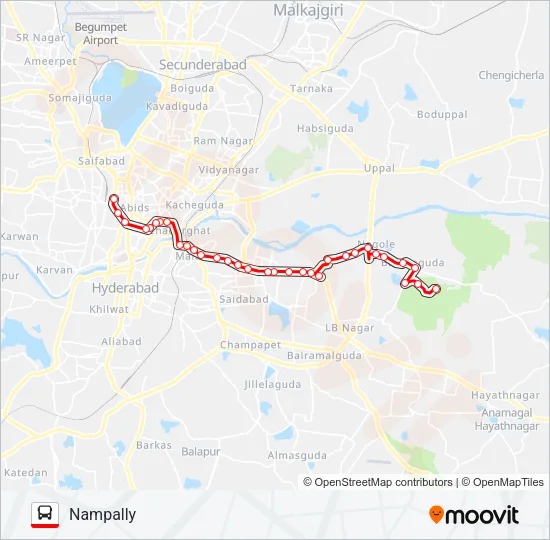 100G Bus Line Map