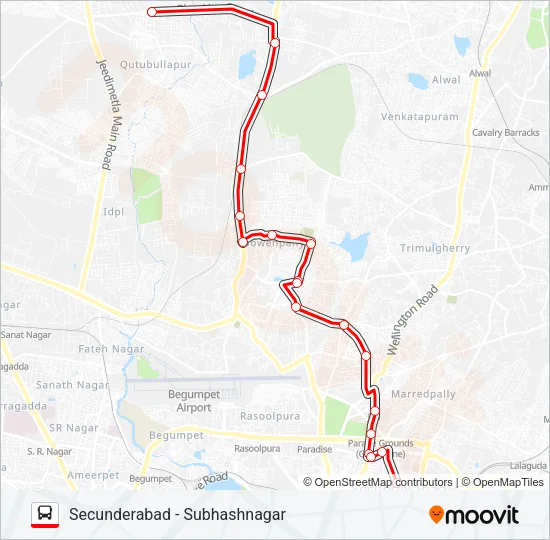 26D Bus Line Map