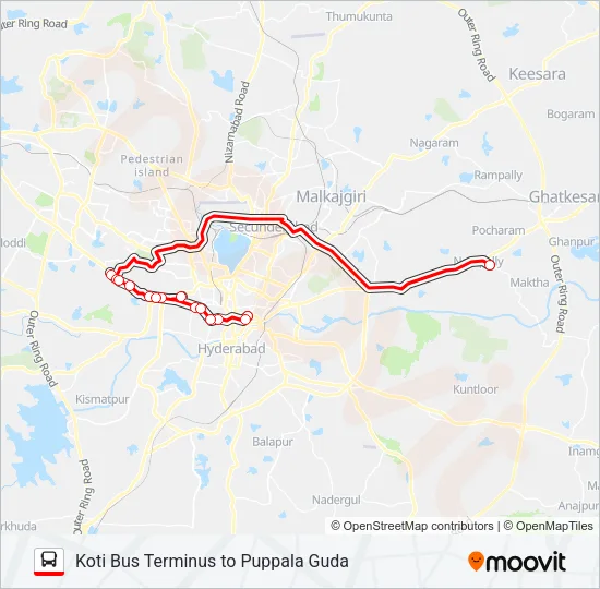 116 Bus Line Map