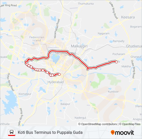 116 Bus Line Map