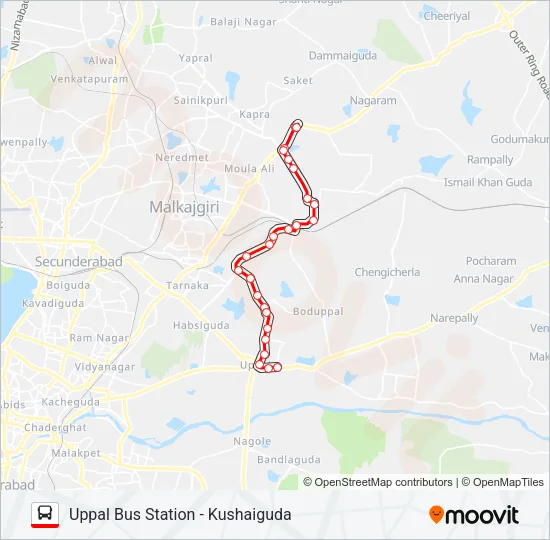 117 Bus Line Map