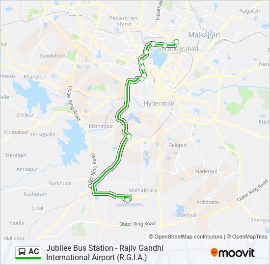 Pushpak Bus Route Map Ac Route: Schedules, Stops & Maps - Rajiv Gandhi International Airport  (R.g.i.a.) (Updated)