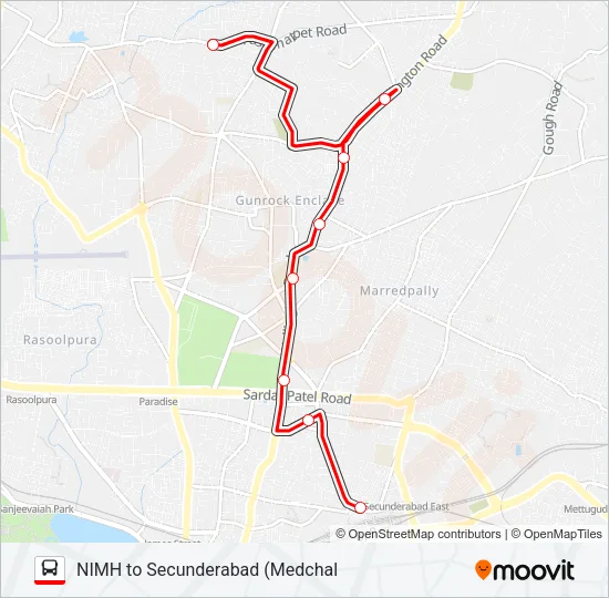 28 Bus Line Map
