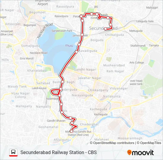 7C Bus Line Map