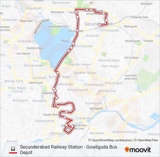 7C Bus Line Map