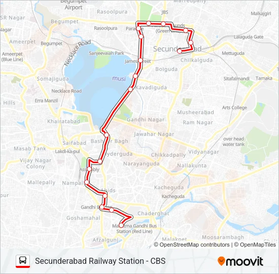 7C Bus Line Map
