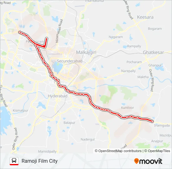 187/205F Bus Line Map