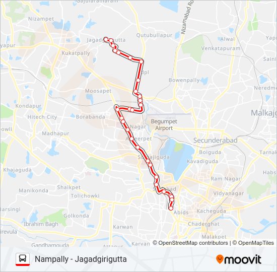 41N Bus Line Map