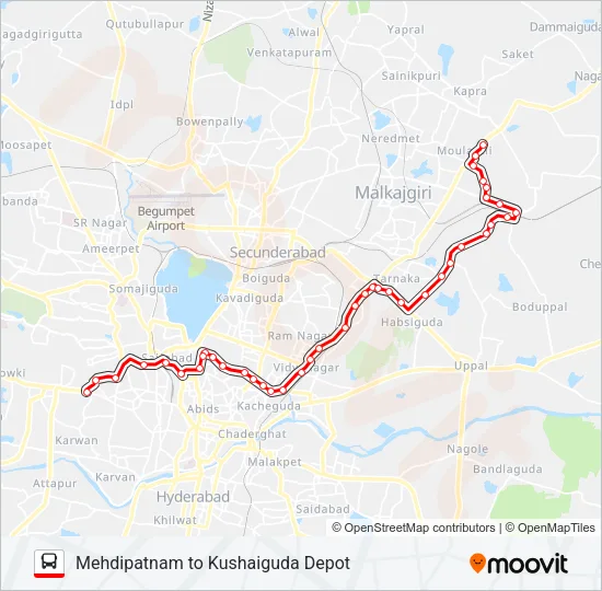 6K Bus Line Map