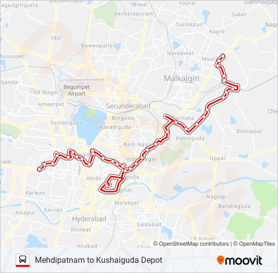6K bus Line Map