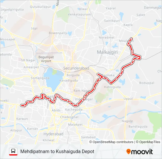 6K Bus Line Map