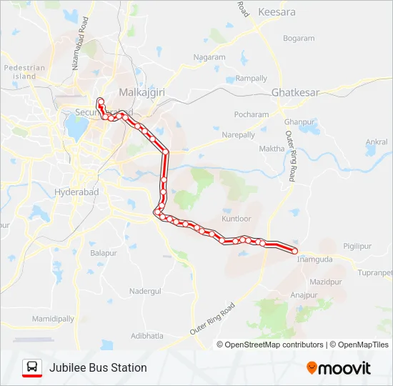 290F Bus Line Map