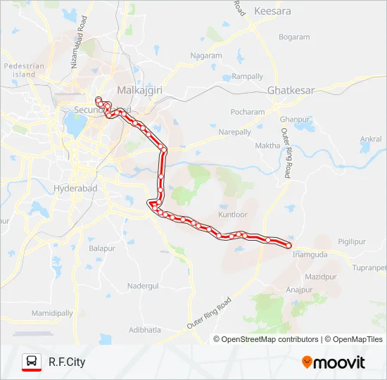 290F Bus Line Map