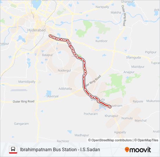 277I bus Line Map