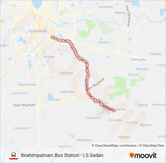 277I Bus Line Map