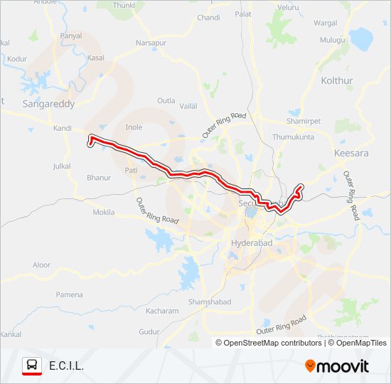 17H/219 Bus Line Map