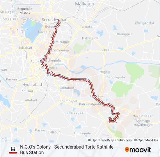 1D/V bus Line Map